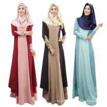 Middle East Mode 2017 Frauen weiche billige Baumwolle Abaya Muslim langes Kleid